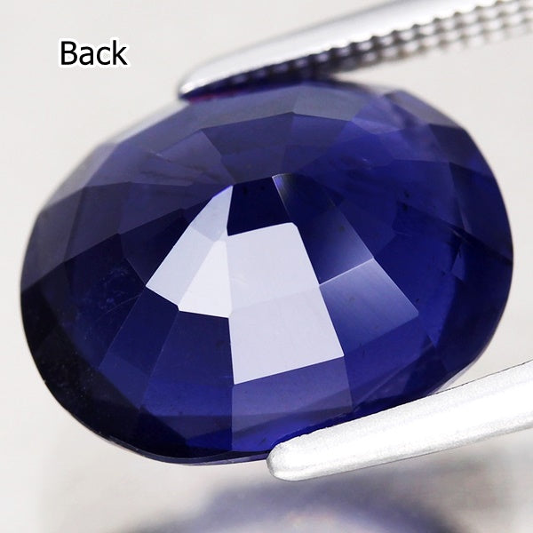 3.87CT UNTREATED BEAUTIFUL HUGE OVAL 100% NATURAL INK BLUE IOLITE