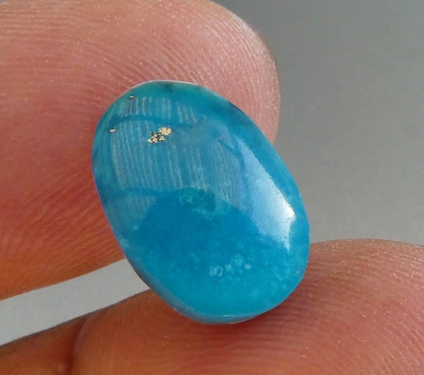 4.63CT SPLENDID OVAL CAB NATURAL PERSIAN BLUE TURQUOISE