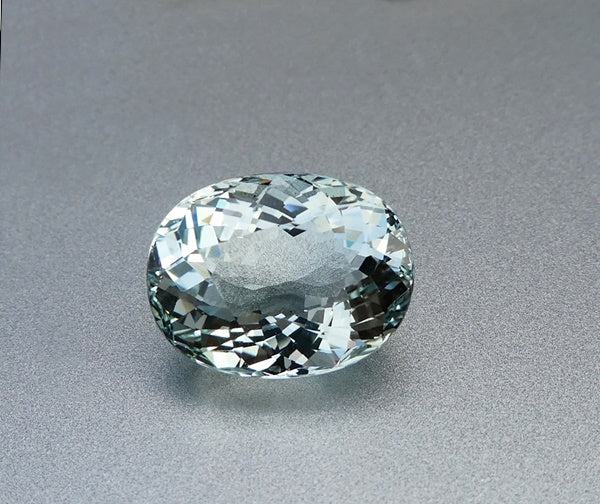 6.14CT UNTREATED DAZZLING HUGE OVAL CUT 100% NATURAL AQUA BLUE AQUAMARINE