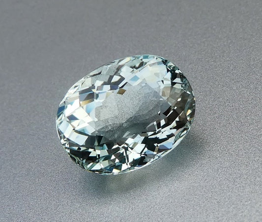 6.14CT UNTREATED DAZZLING HUGE OVAL CUT 100% NATURAL AQUA BLUE AQUAMARINE
