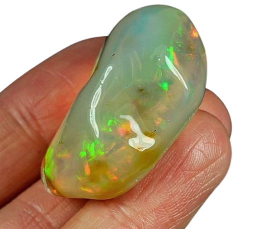 66.40CT UNTREATED RAINBOW FLASHING HUGE 100% NATURAL ROUGH CRYSTAL OPAL
