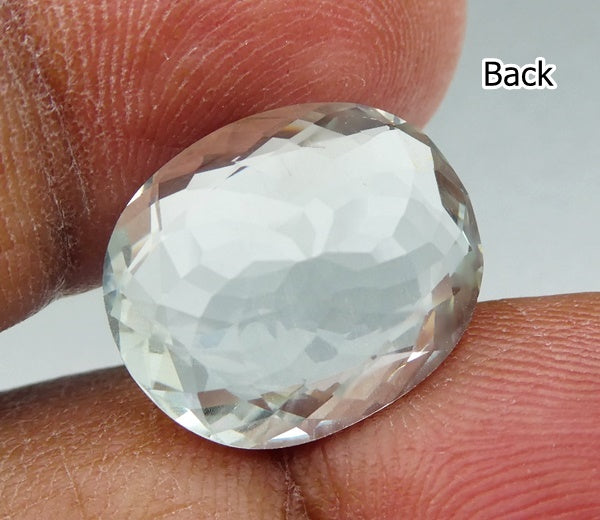 7.89CT UNTREATED DAZZLING HUGE OVAL CUT 100% NATURAL AQUA BLUE AQUAMARINE