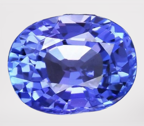 1.04CT EXCELLENT VIOLET BLUE CUSHION TANZANITE