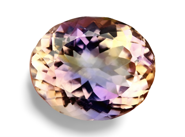 16.65CT 完璧なカスタムカット、パープルイエローアメトリン