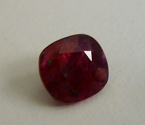 2.13CT UNHEATED EXQUISITE BLOOD RED CUSHION RUBY