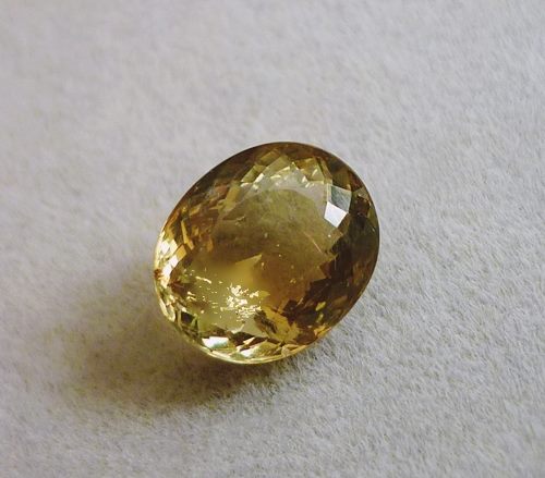 3.39CT EXCELLENT OVAL CUT GREEN TOURMALINE