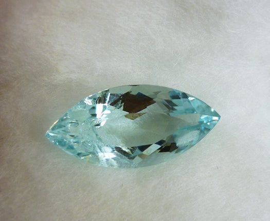 3.57CT GORGEOUS HUGE MARQUISE CUT BLUE 100% NATURAL AQUAMARINE