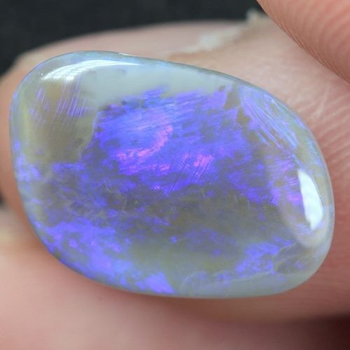 4.50CT NATURAL LIGHTNING RIDGE AUSTRALIAN SEMI BLACK CRYSTAL OPAL