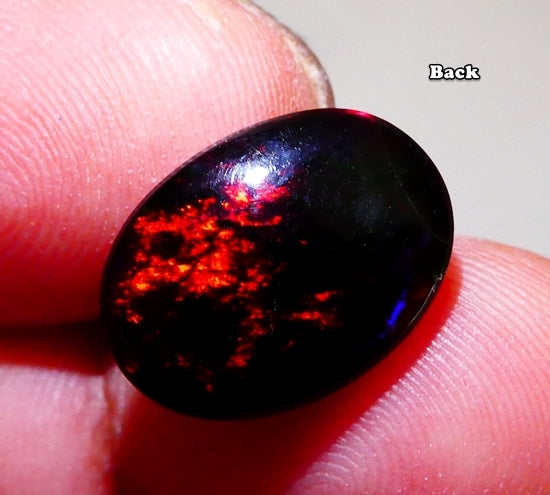 4.97CT UNHEATED RAINBOW STUNNER FLASHING 100% NATURAL BLACK OPAL