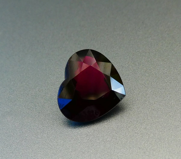 6.00CT EXCELLENT HUGE HEART RASPBERRY PINK 100% NATURAL RHODOLITE