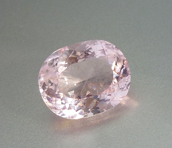 7.40CT UNHEATED EXCELLENT HUGE OVAL 100% NATURAL BLOSSOM PINK MORGANITE