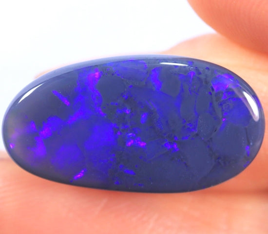 8.49CT EXCELLENT HUGE 100% NATURAL LIGHTNING RIDGE AUSTRALIA BLACK OPAL